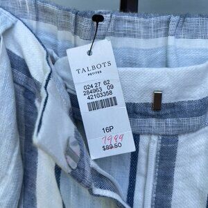 Talbots Linen Pants Brand New with Tags 16P
